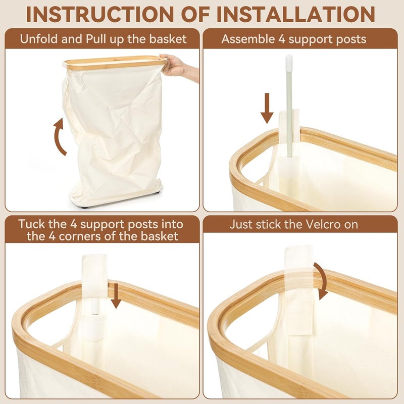 GARPROVM Toilet Paper Storage Basket with Lid, Slim Free Standing Toilet Roll Storage Holder Stand with See Through Window, Holds up to 20 Regular Rolls or 12 Mega Rolls Bathroom Organizer, Beige - Image 5